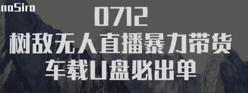树敌‮习研‬社抖音无人直播暴力带货车载U盘必出单，单号单日产出300纯利润-第一精品资源库
