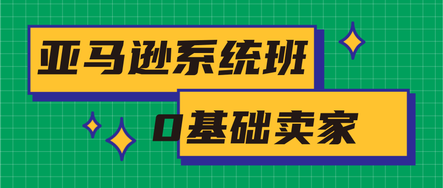 亚马逊系统班，专为0基础卖家量身打造，亚马逊运营流程与架构-第一精品资源库