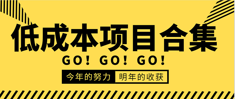 低成本零成本项目合集：赚钱快的慢的、暴利的，线上线下的，价值万元资料-第一精品资源库