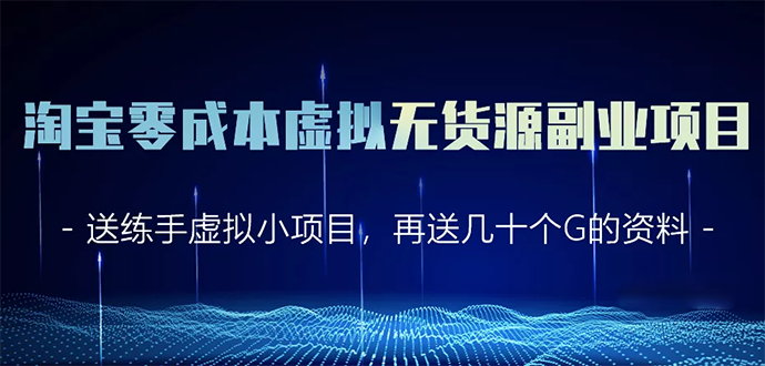 淘宝零成本虚拟无货源副业项目2.0 一个店铺可以产出5000左右的纯利润-第一精品资源库