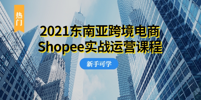 2021东南亚跨境电商Shopee实战运营课程，0基础、0经验、0投资的副业项目-第一精品资源库