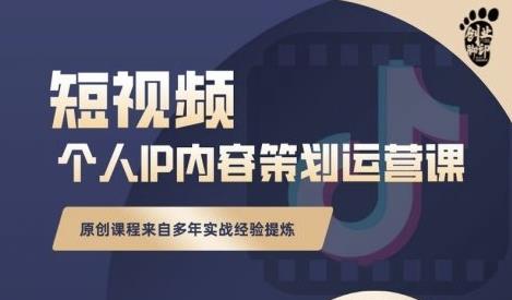 抖音短视频个人ip内容策划实操课，真正做到普通人也能实行落地-第一精品资源库