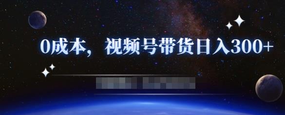 零基础视频号带货赚钱项目，0成本0门槛轻松日入300+【视频教程】-第一精品资源库