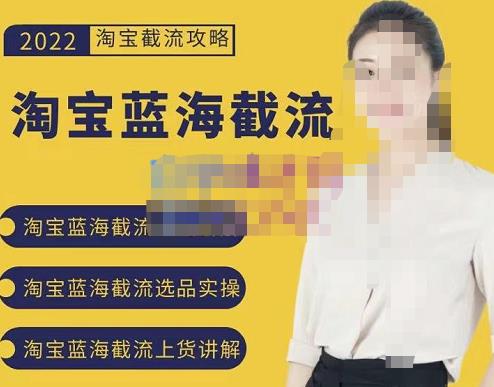 2022淘宝蓝海截流攻略，淘宝蓝海截流选品上货实操讲解-第一精品资源库