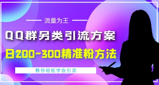 价值888的QQ群另类引流方案，半自动操作日200~300精准粉方法【视频教程】-第一精品资源库
