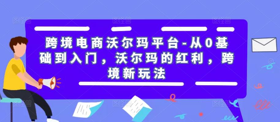 跨境电商沃尔玛平台-从0基础到入门，沃尔玛的红利，跨境新玩法-第一精品资源库