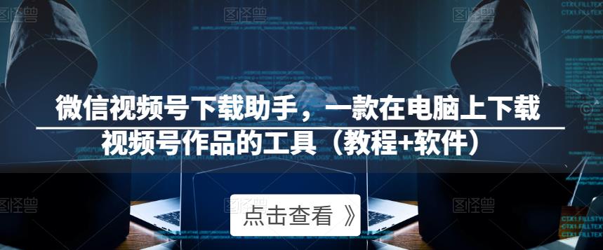 微信视频号下载助手，一款在电脑上下载视频号作品的工具（教程+软件）-第一精品资源库