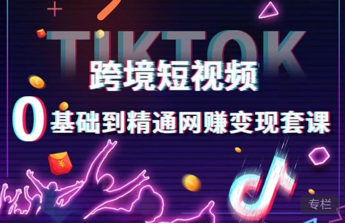 跨境短视频TIKTOK 0基础到精通网赚变现套课，跨境短视频独立站带货变现技巧-第一精品资源库