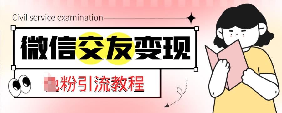 微信交友变现项目，吸引全网LSP男粉精准变现，小白也能轻松上手，日入500+-第一精品资源库