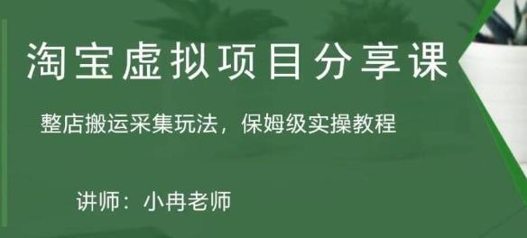 淘宝虚拟整店搬运采集玩法分享课：整店搬运采集玩法，保姆级实操教程-第一精品资源库