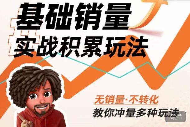内功丨淘系基础销量实战积累玩法，无销量·不转化，教你冲量多种玩法-第一精品资源库