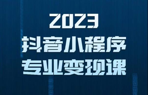 2023年抖音小程序变现保姆级教程，0粉丝新号，无需实名，3天起号，第1条视频就有收入-第一精品资源库