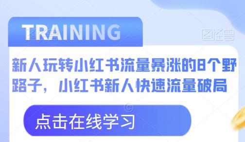 新人玩转小红书流量暴涨的8个野路子，小红书新人快速流量破局-第一精品资源库