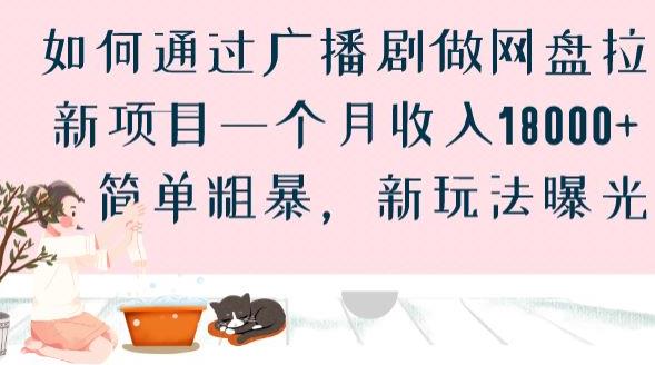如何通过广播剧做网盘拉新项目一个月收入18000+，简单粗暴，新玩法曝光【揭秘】-第一精品资源库