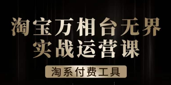 沧海·淘系万相台无界实战运营课，万相台无界实操全案例解析-第一精品资源库