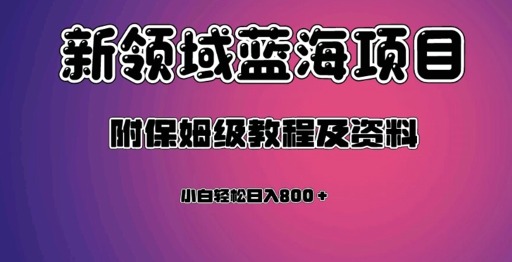 虚拟资源蓝海领域新项目，轻松日入800＋，附保姆级教程及资料-第一精品资源库
