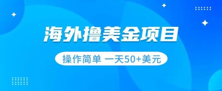 撸美金项目无门槛操作简单小白一天50+美刀-第一精品资源库