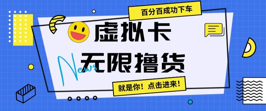 虚拟卡无限撸货，百分百成功下车【仅揭秘】-第一精品资源库