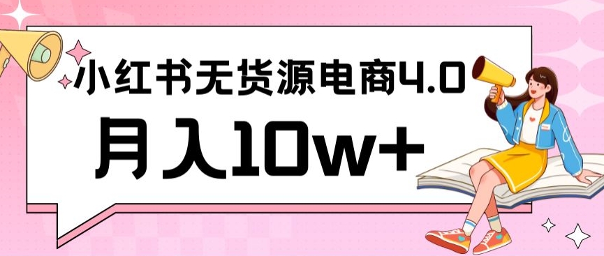 小红书新电商实战，无货源实操从0到1月入10w+联合抖音放大收益【揭秘】-第一精品资源库