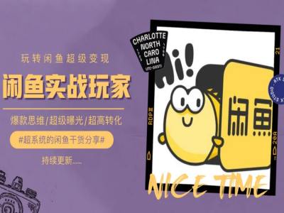手把手教你0到1系统玩转闲鱼变现，爆款思维/超级曝光/超高转化-第一精品资源库