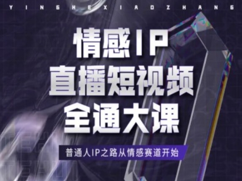情感IP直播短视频全通大课，普通人IP之路从情感赛道开始-第一精品资源库