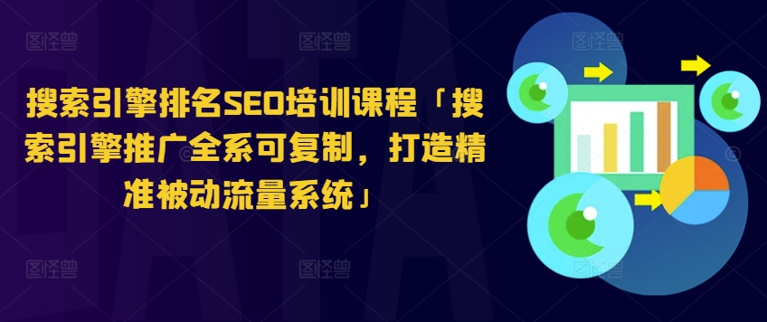 搜索引擎排名SEO培训课程「搜索引擎推广全系可复制，打造精准被动流量系统」-第一精品资源库