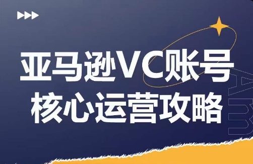 亚马逊VC账号核心玩法解析，实战经验拆解产品模块运营技巧，提升店铺GMV，有效提升运营利润-第一精品资源库