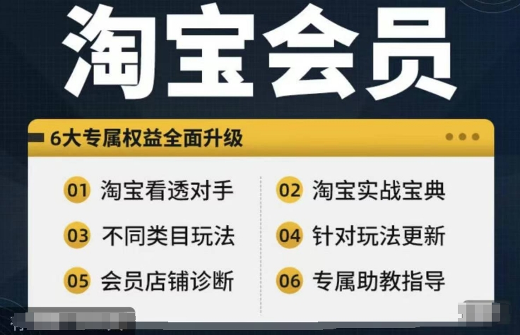 淘宝会员【淘宝所有课程，全面分析对手】，初级到高手全系实战宝典-第一精品资源库