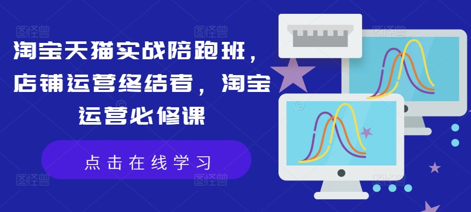 淘宝天猫实战陪跑班，店铺运营终结者，淘宝运营必修课-第一精品资源库
