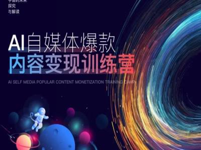 AI自媒体爆款内容变现训练营，20%底层逻辑，60%实操方法，20%案例拆解(即学即用)-第一精品资源库