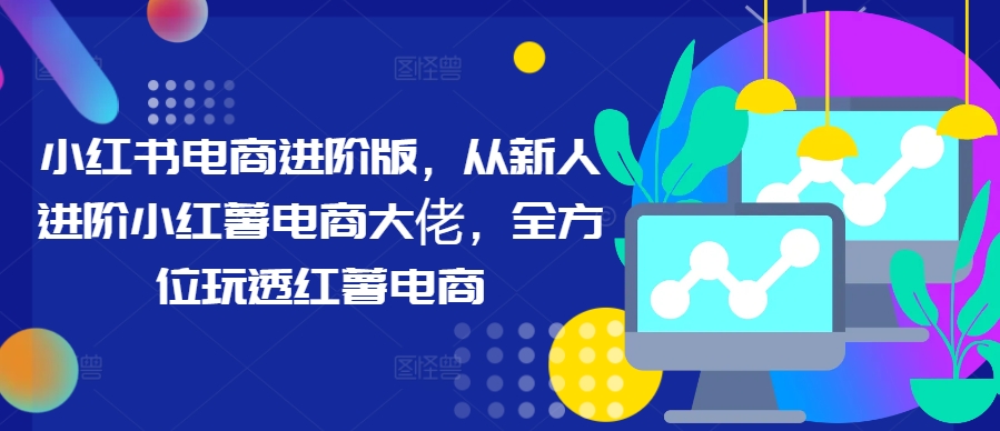 小红书电商进阶版，从新人进阶小红薯电商大佬，全方位玩透红薯电商-第一精品资源库