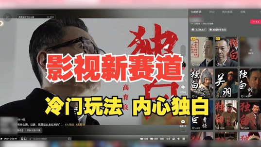 最新影视解说玩法，人物独白，30天涨粉24万+，全流程拆解【揭秘】-第一精品资源库