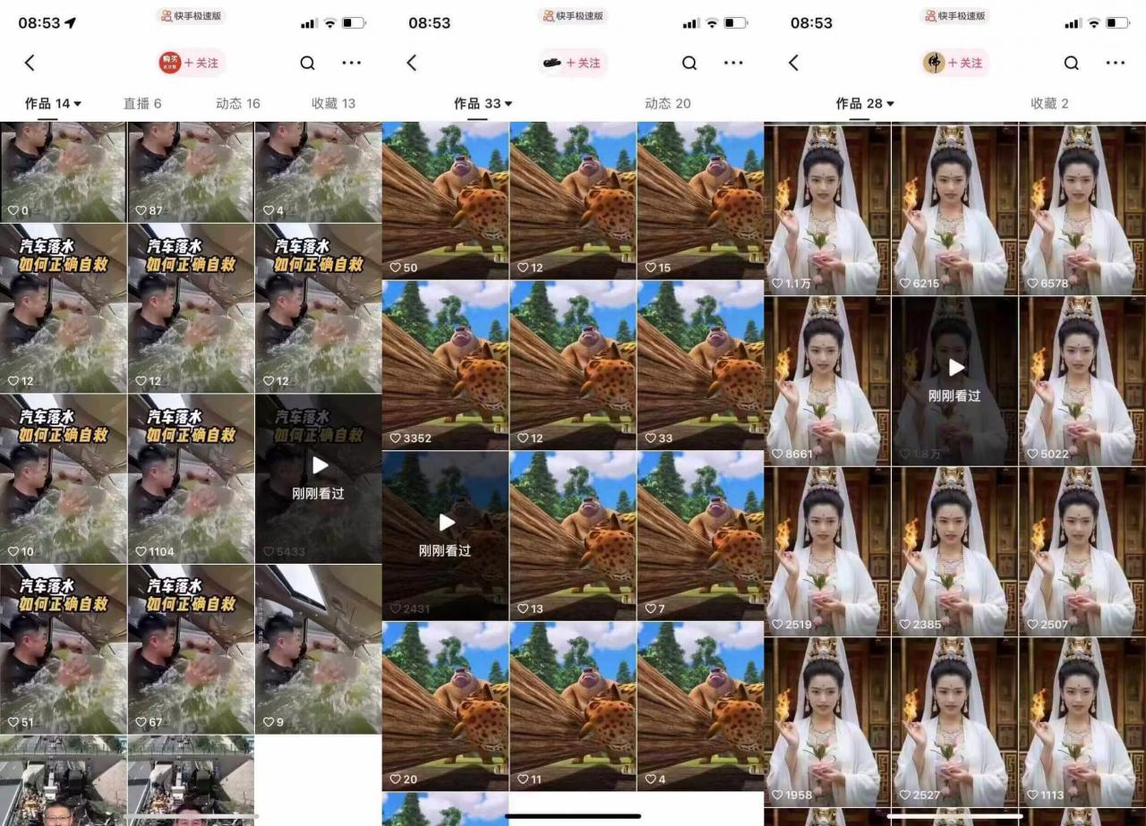 狗熊岭快手连怼技术，好物，涨粉都可以连怼-第一精品资源库